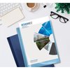 Better Office Products Presentation Book W/Clear Frt Pocket, 12 Pockets, Assorted Colors, 8.5in. x 11in. Clear-Pockets, 4PK 32017